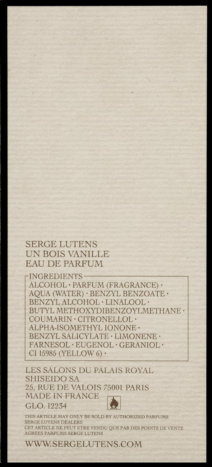 Serge Lutens Un Bois Vanille Eau De Parfum Spray For Women, 1.7 Ounce