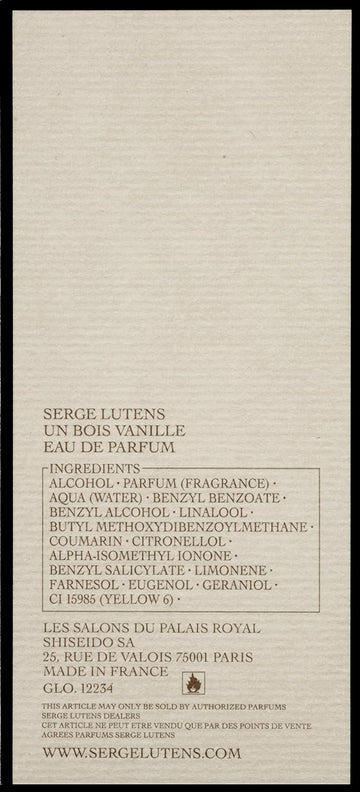 Serge Lutens Un Bois Vanille Eau De Parfum Spray For Women, 1.7 Ounce
