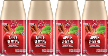 Glade Automatic Spray Refill - Apple of My Pie - Holiday Collection 2020 - Net Wt. 6.2 OZ (175 g) Per Refill Can (Pack - 4)