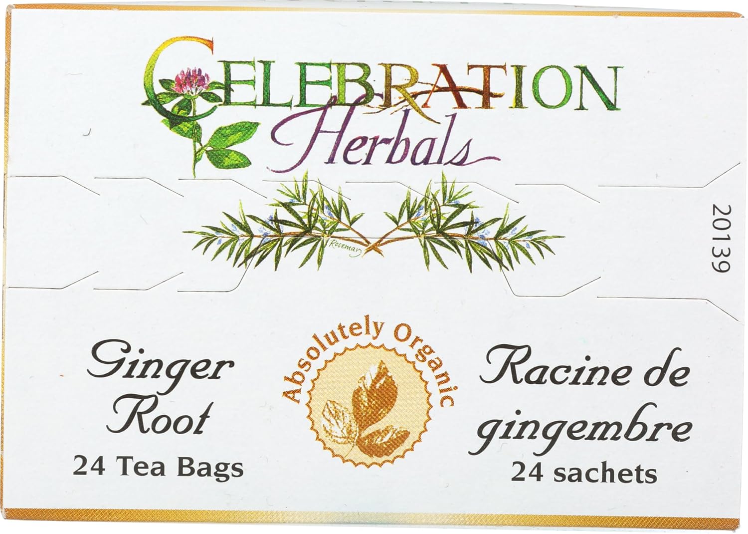 Celebration Herbals Organic Ginger Root Tea, 24 Ct : Grocery & Gourmet Food