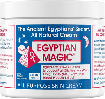 Egyptian Magic - All Purpose Face & Body Cream, Moisturising Skin Care For Women & Men, Beauty Balm, Scar Cream Aids Tend & Dry Skin, Stretch Marks, Psoriasis & Eczema Calming, 118Ml Jar