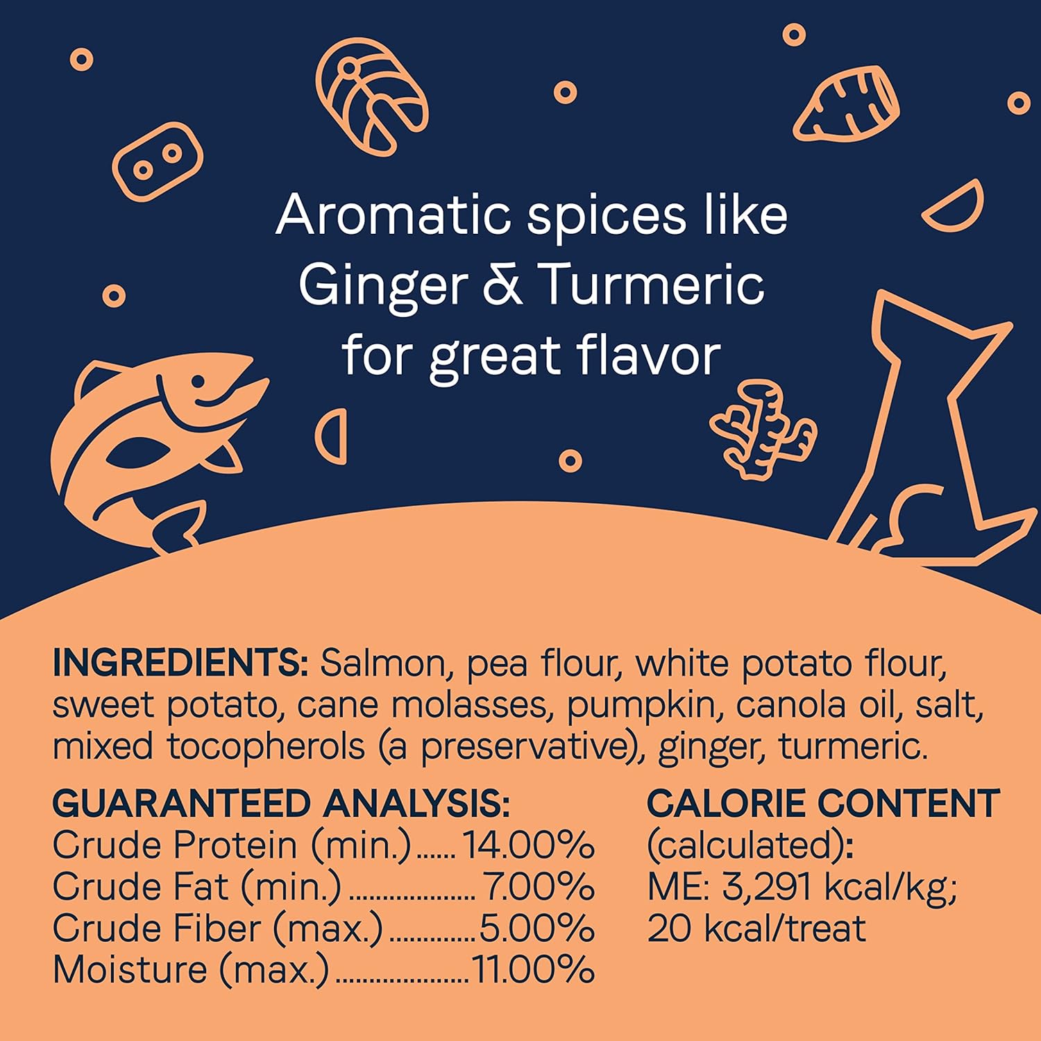CANIDAE® PURE Heaven Biscuits with Salmon & Sweet Potato Dog Treats 11 oz. : Pet Treat Biscuits : Pet Supplies