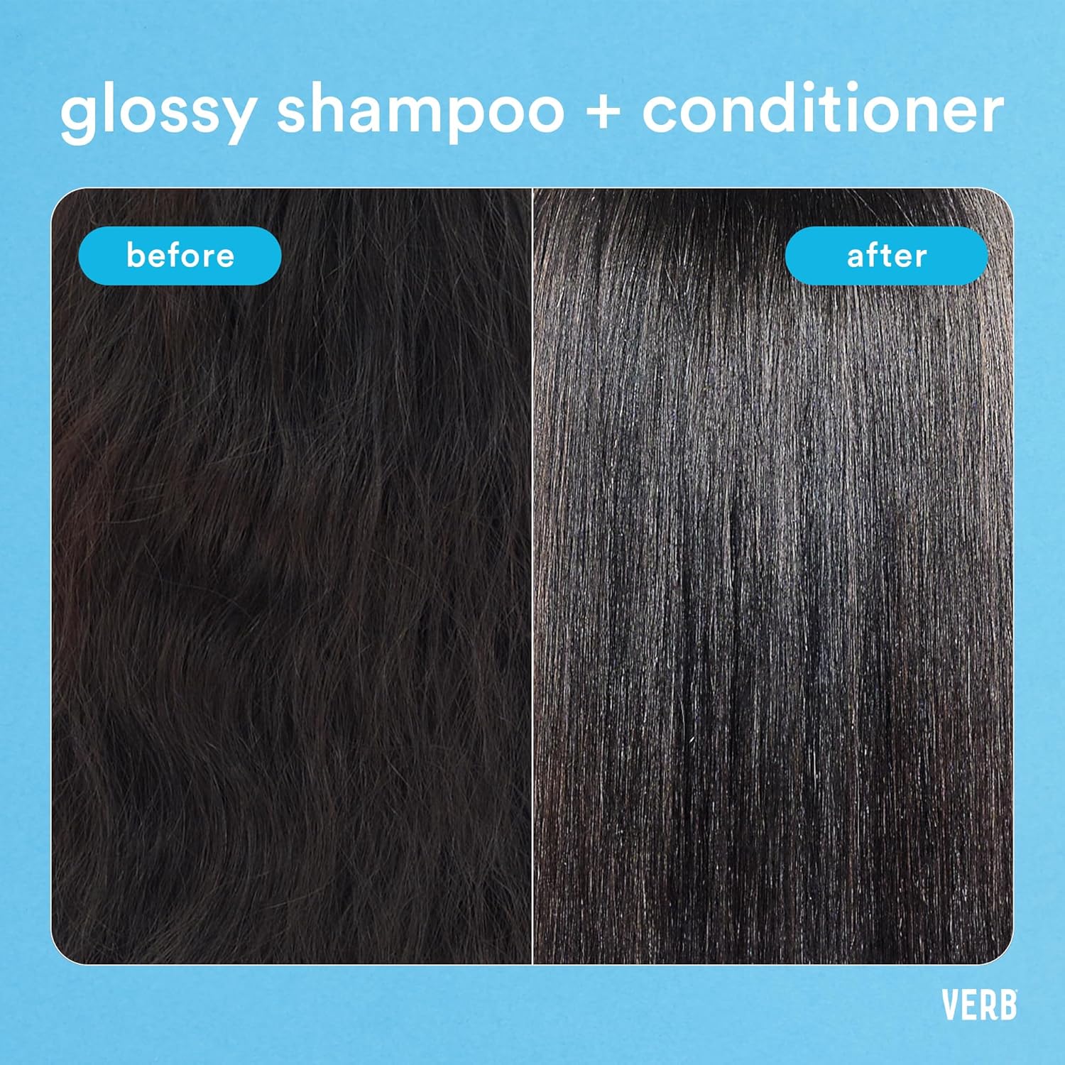 Bundle of VERB Glossy Shampoo, 32 fl oz + VERB Glossy Conditioner, 32 fl oz : Beauty & Personal Care