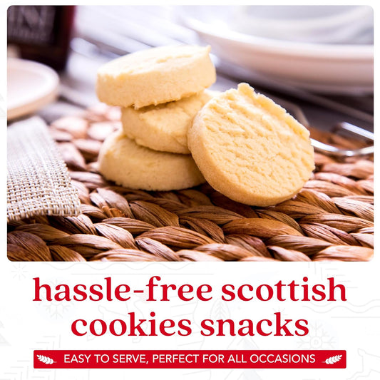 David’S Cookies Pure Butter Shortbread Cookies – Traditional Mini Scottish Butter Shortbread Cookie Box – Fresh & Yummy Shortbreads For Tea & Coffee Time – Original Recipe Made In Scotland - 1 Pack