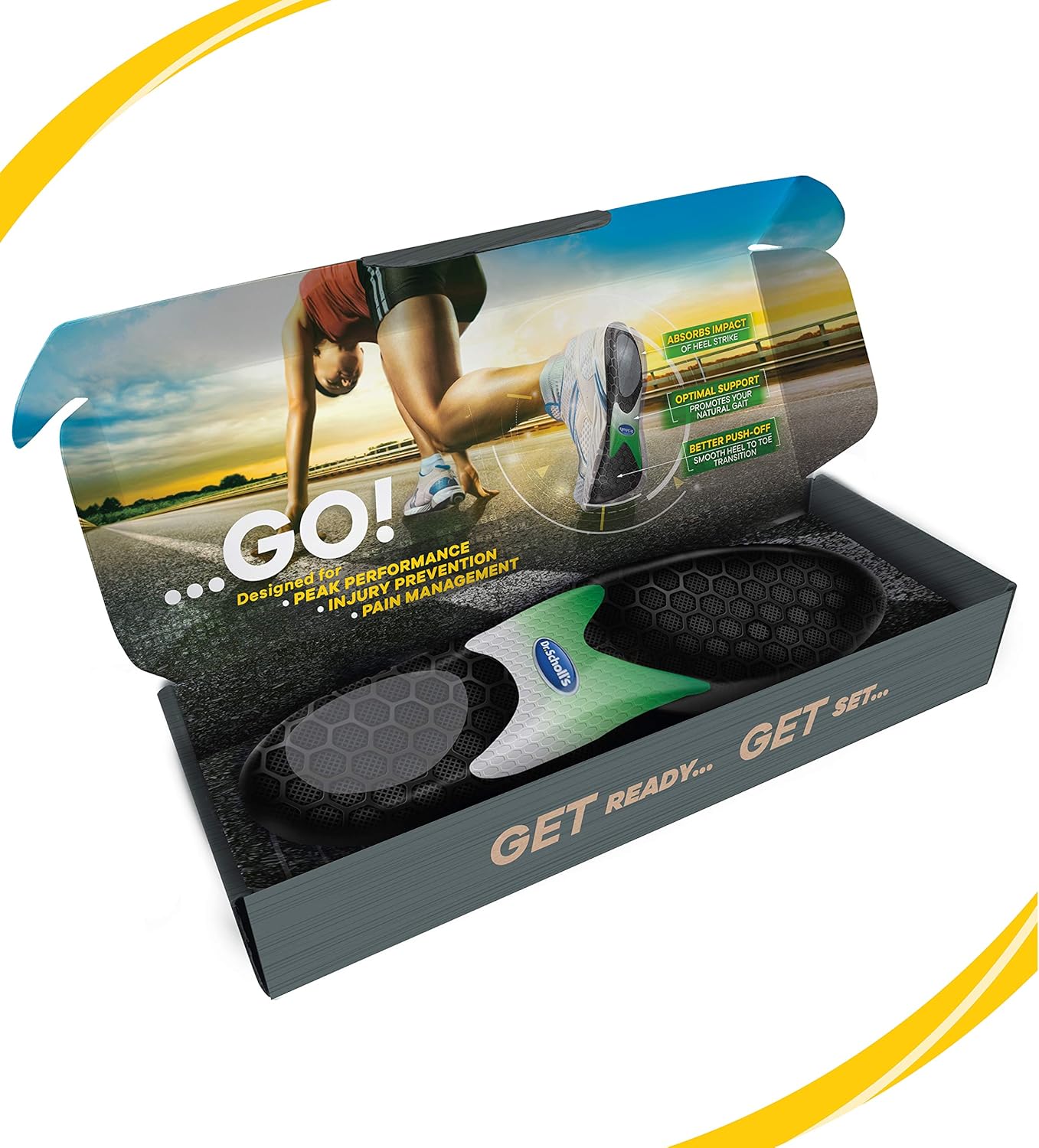 Dr. Scholl'S Performance Sized To Fit Running Insoles For Men & Women // Help Prevent Plantar Fasciitis, Shin Splints And Runner’S Knee : Health & Household