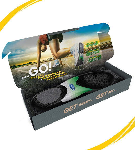 Dr. Scholl'S Performance Sized To Fit Running Insoles For Men & Women // Help Prevent Plantar Fasciitis, Shin Splints And Runner’S Knee : Health & Household