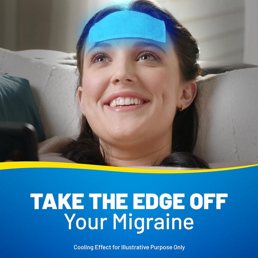 Kool 'N' Soothe Migraine Cooling Gel Sheets/ 6 Pack/Immediate Cooling Relief For Migraine & Severe Headache