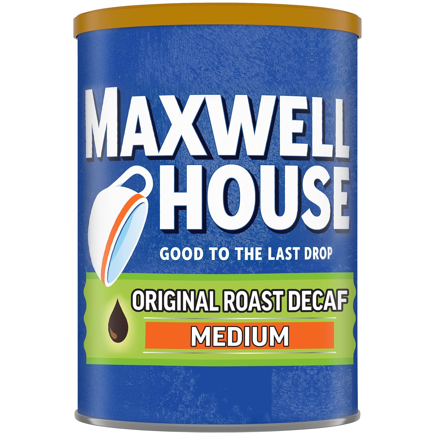 Maxwell House Original Blend Decaf Ground Coffee, Medium Roast, 11 Ounce Canister