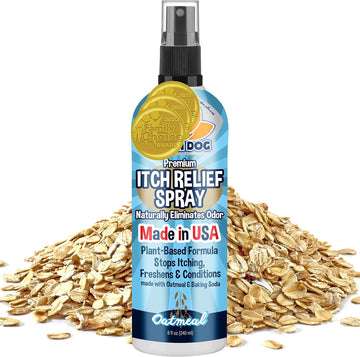 Bodhi Dog Anti Itch Spray | Natural Soothing Relief For Dry, Itchy, Bitten Or Allergy Damaged Skin Treatment | Anti Itch Spray For Dogs & Cats | Made In Usa (Oatmeal, 8 Oz)