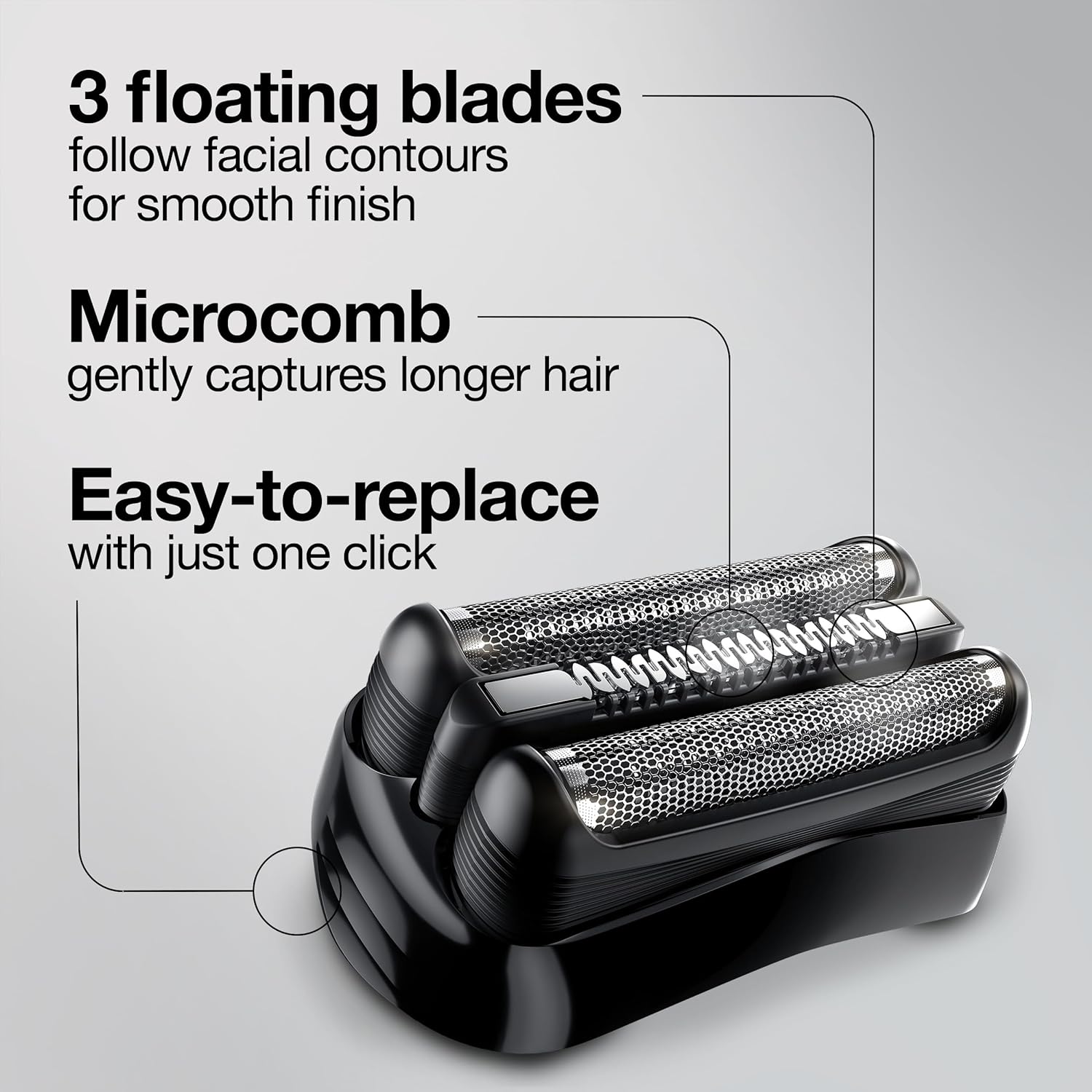 Braun Series 3 Electric Shaver Replacement Head - 21B - Compatible with Electric Razors 300s, 310s, 3010BT : Beauty & Personal Care