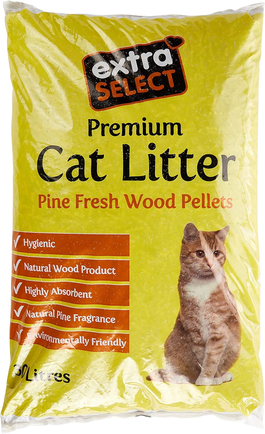 Extra Select Premium Wood Based Cat Litter, 30 L?09ESP30