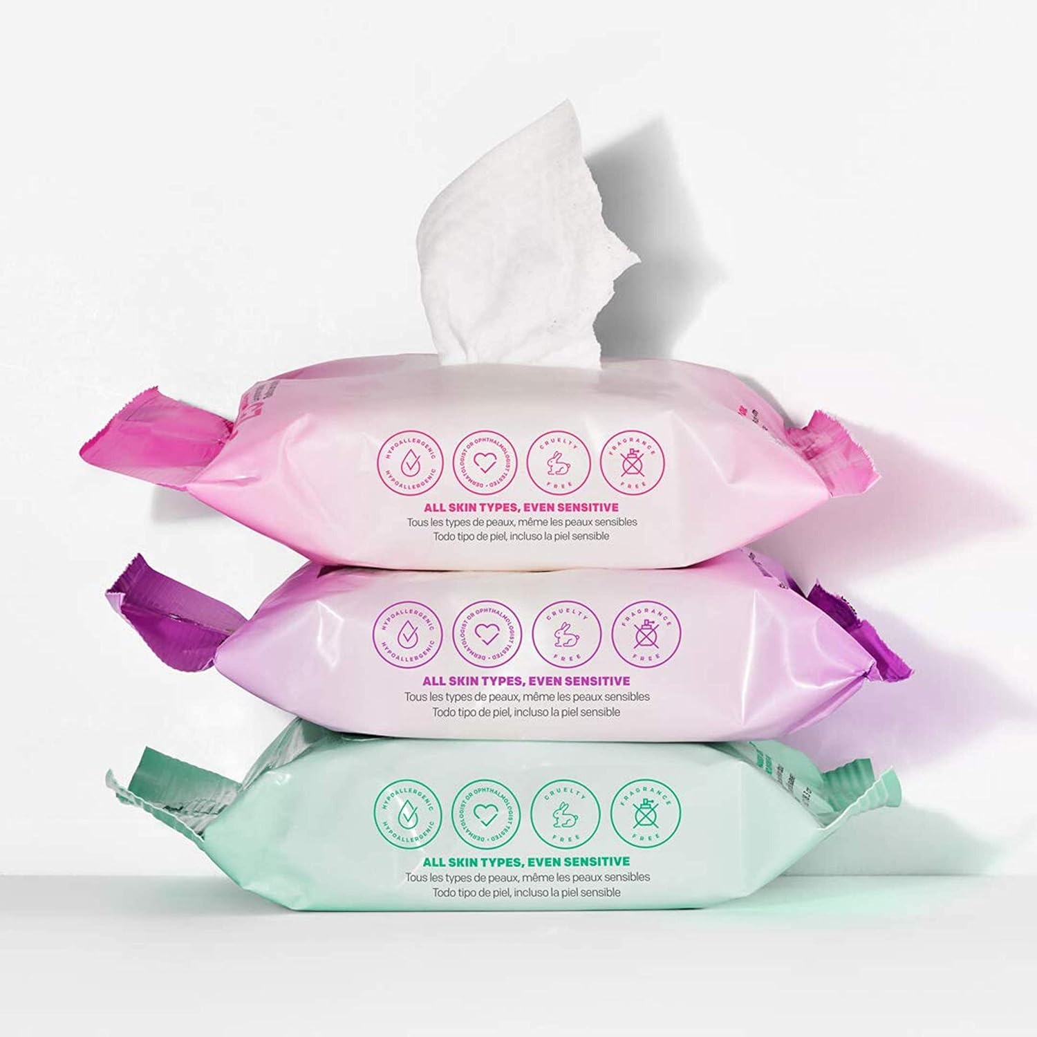 Almay Makeup Remover Cleansing Towelettes, Biodegradable Micellar Water Wipes For Sensitive Skin, Hypoallergenic, Cruelty- & Fragrance-Free, 25 Count : Beauty & Personal Care