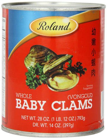 Roland Foods Baby Clams, Whole, 8 Oz (Pack Of 3)