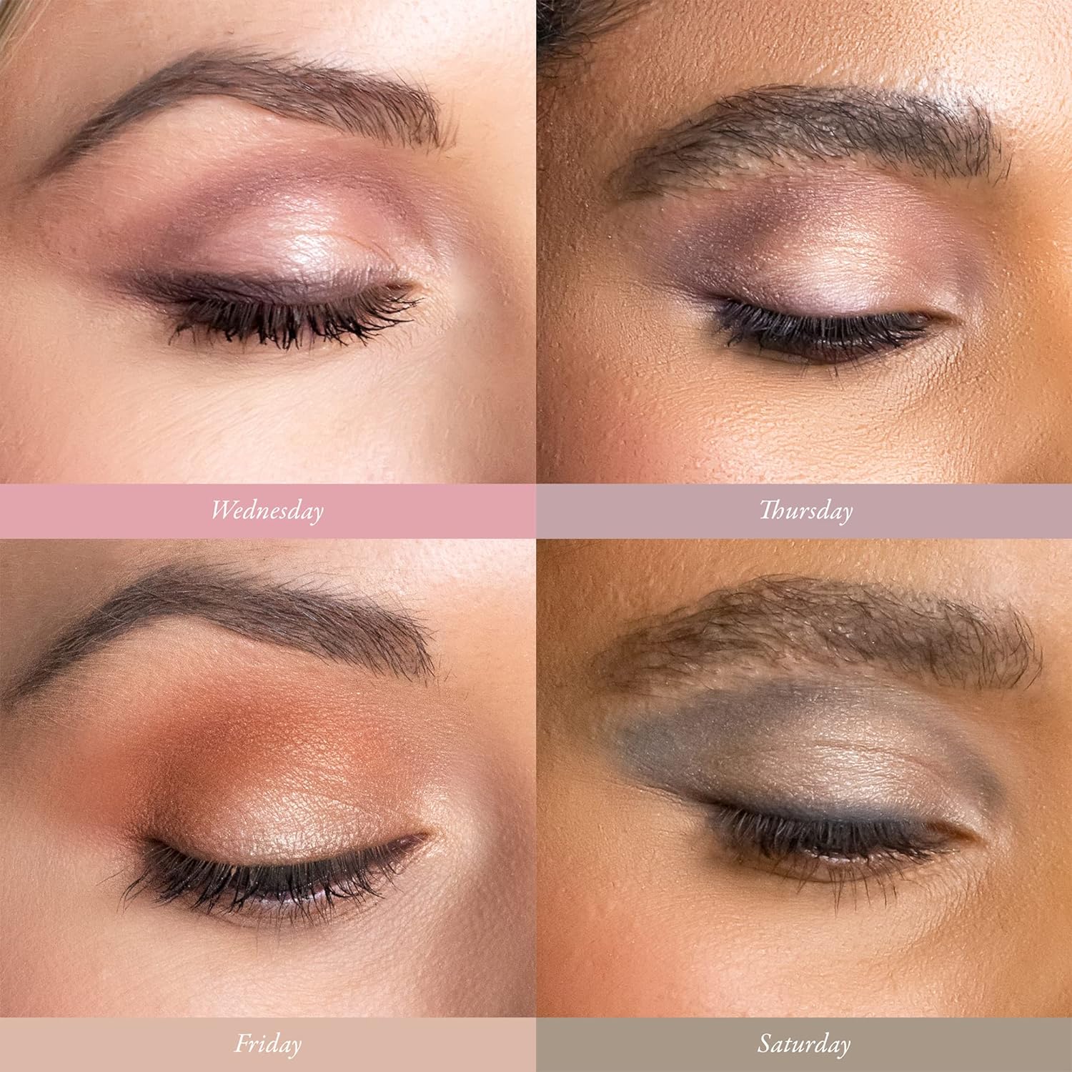 Pür Beauty On Point Eyeshadow Palette, Matte, Shimmer & Metallic Shades, Skincare-Infused Formula, Cruelty Free, Wednesday : Beauty & Personal Care