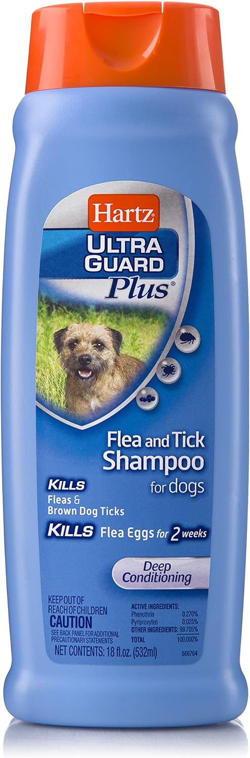 Hartz UltraGuard Plus Flea & Tick Shampoo for Dogs with Soothing Aloe