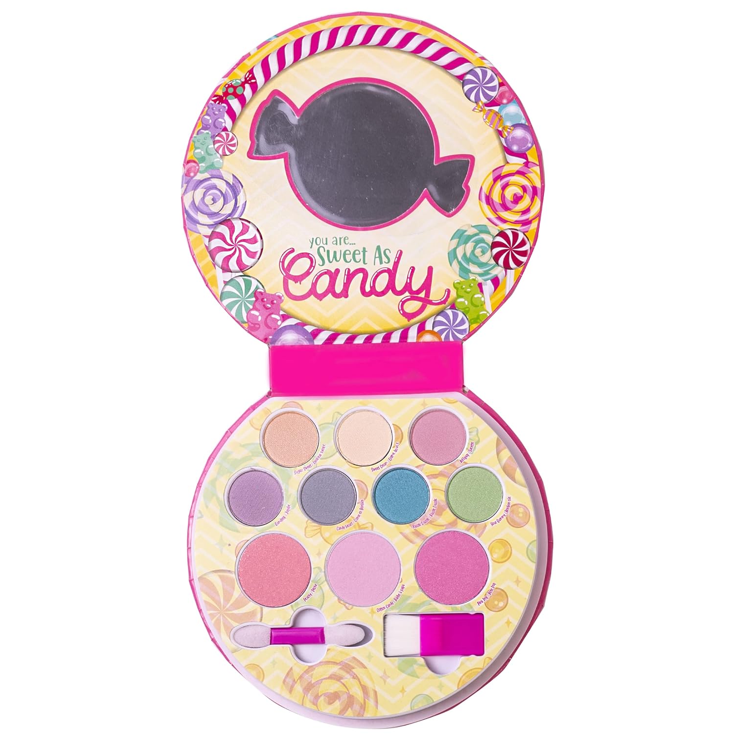 Lip Smacker Sparkle & Shine Eyeshadow Makeup Palette, Sweet As Candy Shimmer | Christmas Make Up Collection | Holiday Present | Gift For Girls