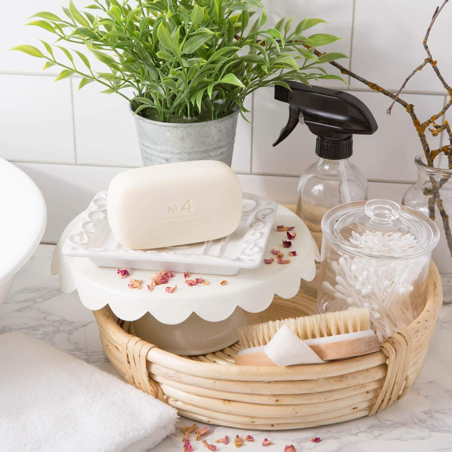Via Mercato Italian Soap Bar (200 G), No. 5 - Waterlily & Sandalwood : Beauty & Personal Care