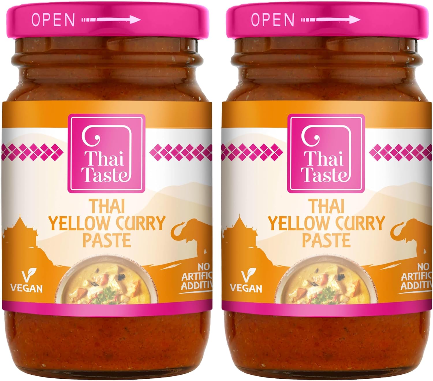 Thai Taste Yellow Curry Paste 114G - Pack Of 2