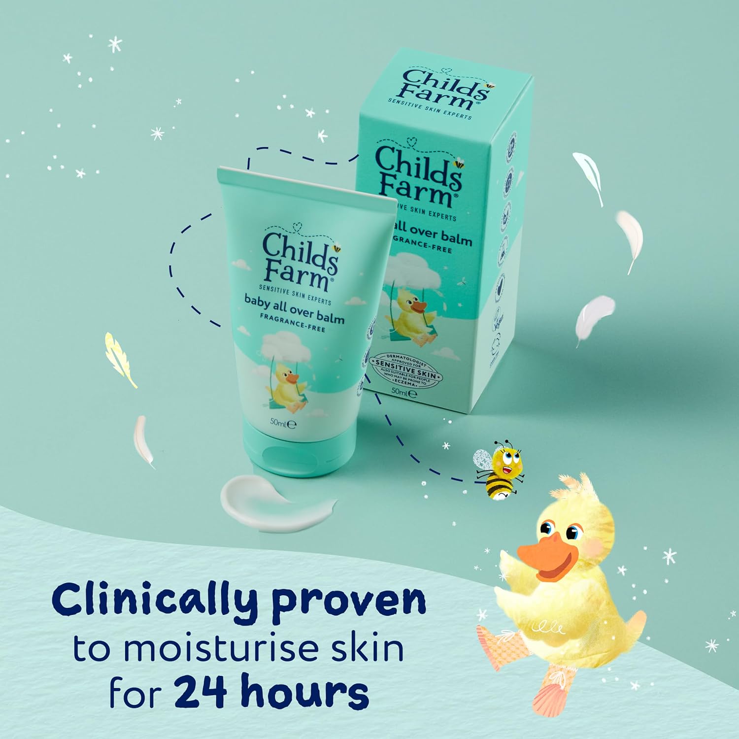 Childs Farm Baby All Over Balm, Fragrance Free | Soothing, Moisturising & Hydrating | Suitable for Newborns with Dry, Sensitive & Skin, 50ml : Amazon.co.uk: Beauty