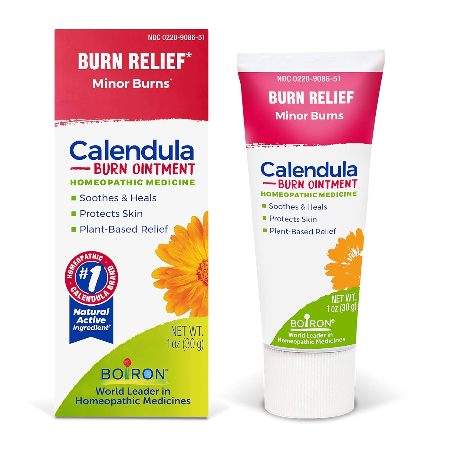 Boiron Calendula Burn Ointment For Relief From Minor Burns From Cooking, Friction, Or Sunburns - 1 Oz