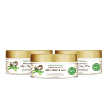 African Pride Moisture Miracle Maximum Hold Edge & Hair Styling Wax, Enriched With Aloe & Coconut, Controls Edges While Nourishing & Protecting Against Breakage, 6 Oz