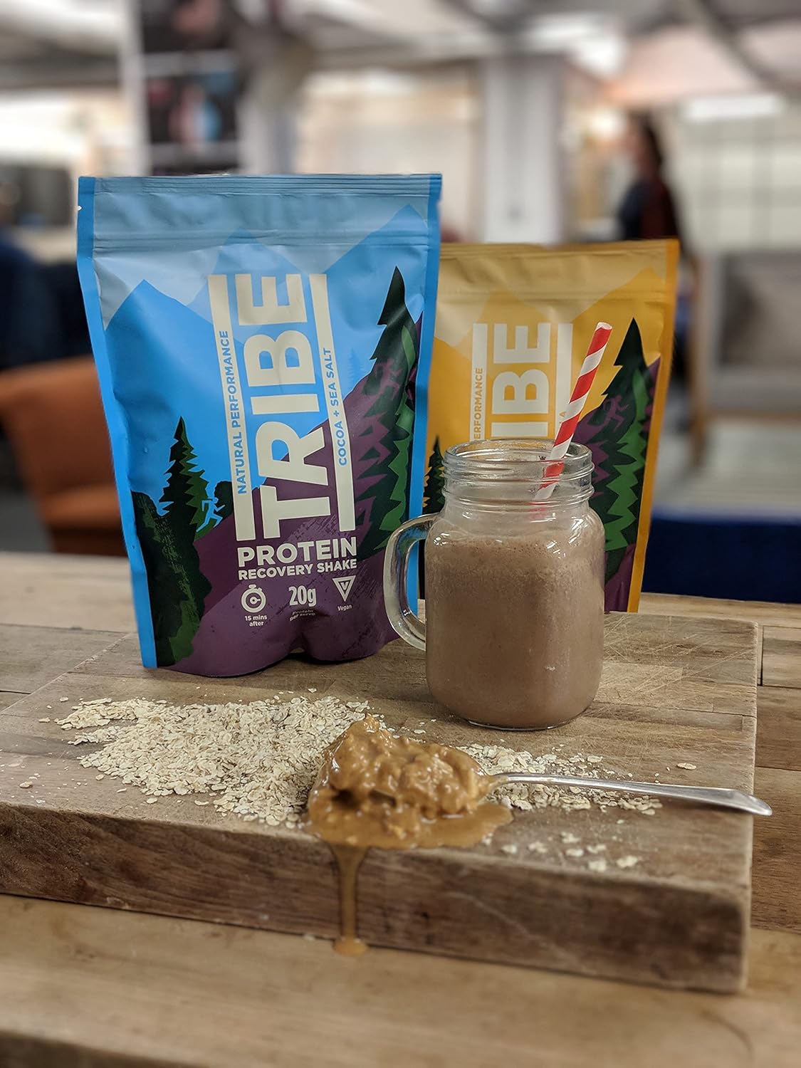 Tribe Vegan Protein Powder - Cocoa + Sea Salt - Vegan, Gluten & Dairy Free (500G / 12 Servings)