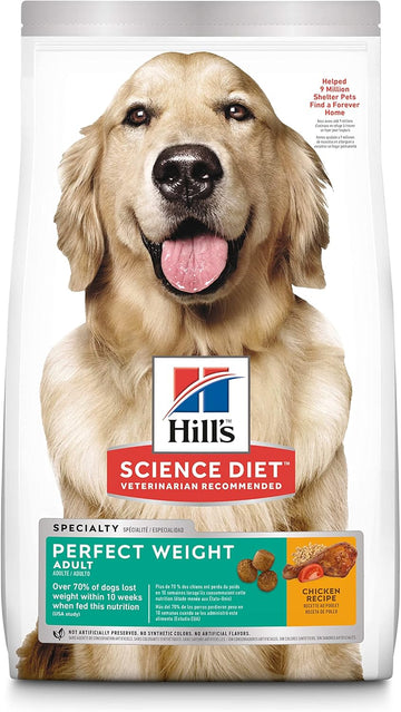 Hill'S Science Diet Dry Dog Food, Adult, Perfect Weight, Chicken Recipe, 15 Lb Bag