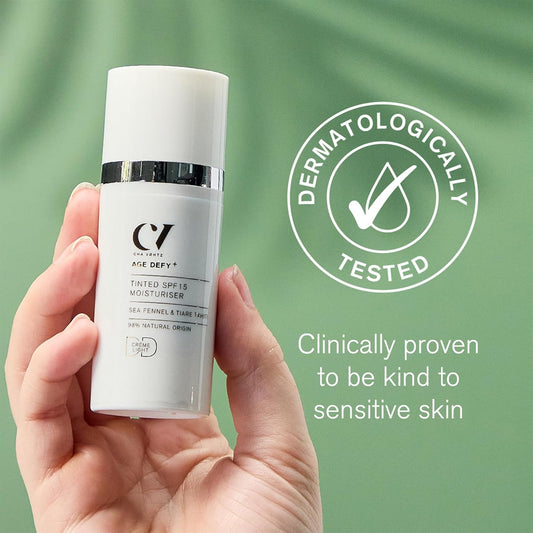 Green People Age Defy+ Tinted Dd Moisturiser Spf15 Medium - Colour Correcting Day Cream - Alcohol Free - Vegan, 30Ml