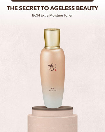 Sooryehan Bon (Extra Moisture Toner, 5.4Fl Oz) - Rich & Nourishing Gel-Type To Soothe Dry, Rough Skin. Korean Skincare By Lg Beauty. Ginseng, Ginsenocide, Amino Acids