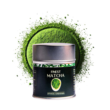 Heapwell Kyoto Uji Finest Ceremonial Matcha – Japanese First Harvest Highest Aaa Grade Green Tea Powder - Authentic Traditional Stone Ground Matcha (30G)
