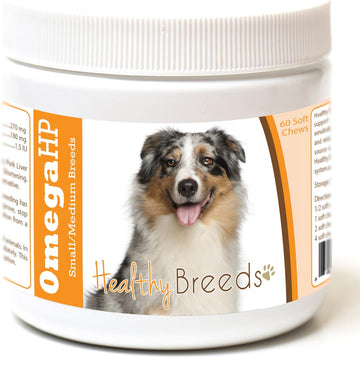 Healthy Breeds Australian Shepherd Omega HP Fatty Acid Skin and Coat Support Soft Chews 60 Count