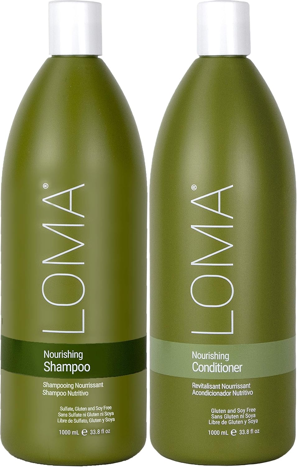 Loma Hair Care Nourishing Shampoo Nourishing Conditioner Duo, 33 Oz