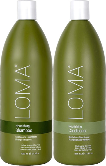 Loma Hair Care Nourishing Shampoo Nourishing Conditioner Duo, 33 Oz