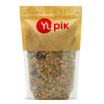 Yupik Mix, Salad Topping, 2.2 Lb, A Mix Of Raw Pumpkin Seeds, Sunflower Seeds, Soy Nuts, And Cranberries