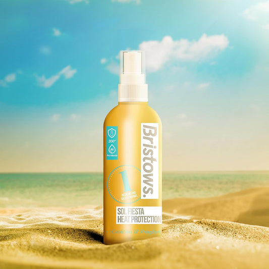 Bristows Heat Protection Sol Fiesta Spray, Sweet Notes Of Salted Caramel And Pistachio. Protects Up To 200 Degrees, Infused With Pro Vitamin B5, Heals & Protects Hair. 200Ml