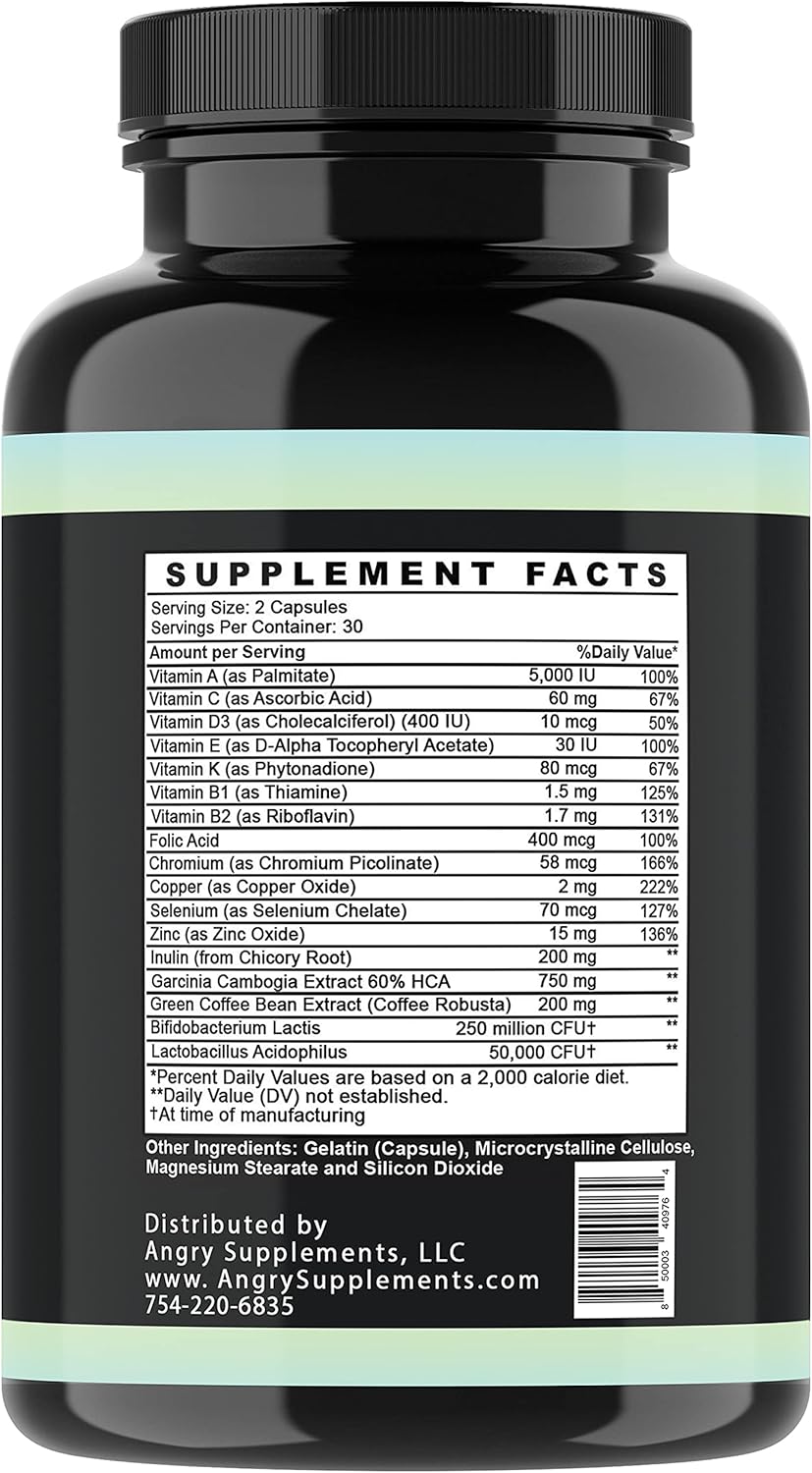 Probiotic Immunity Supplement – Probiotic Infused Multi-Vitamin With Zinc, Chromium, Selenium & Essential Vitamins – Supports Healthy Gut Flora, Digestive Health, And Immune System (1-Bottle) : Health & Household