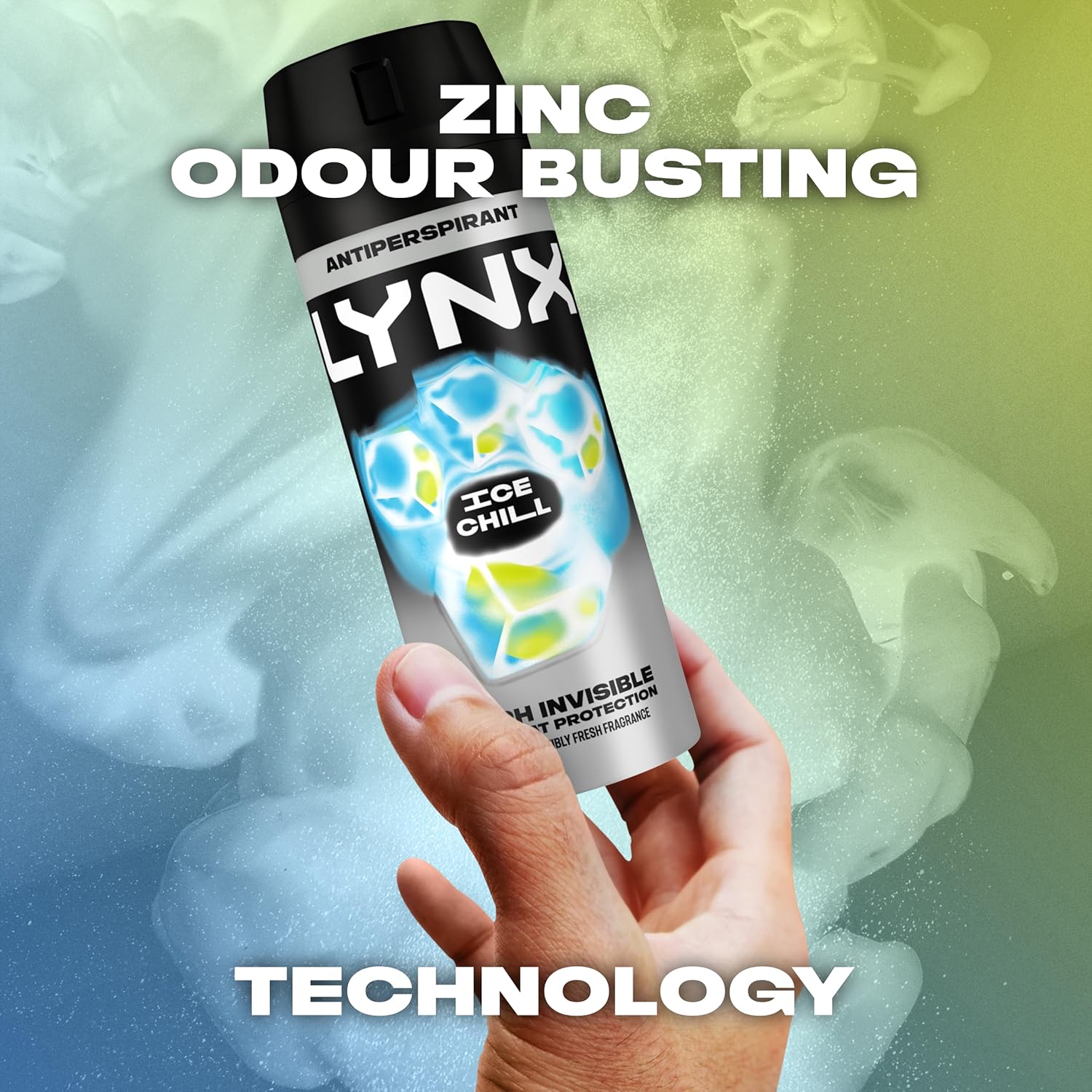 Lynx Ice Chill Anti-Perspirant Aerosol Men's Deodorant Spray with ProScent technology and an iced mint & lemon scent for 72 hours protection against odour and wetness 6x 150 ml : Amazon.co.uk: Beauty