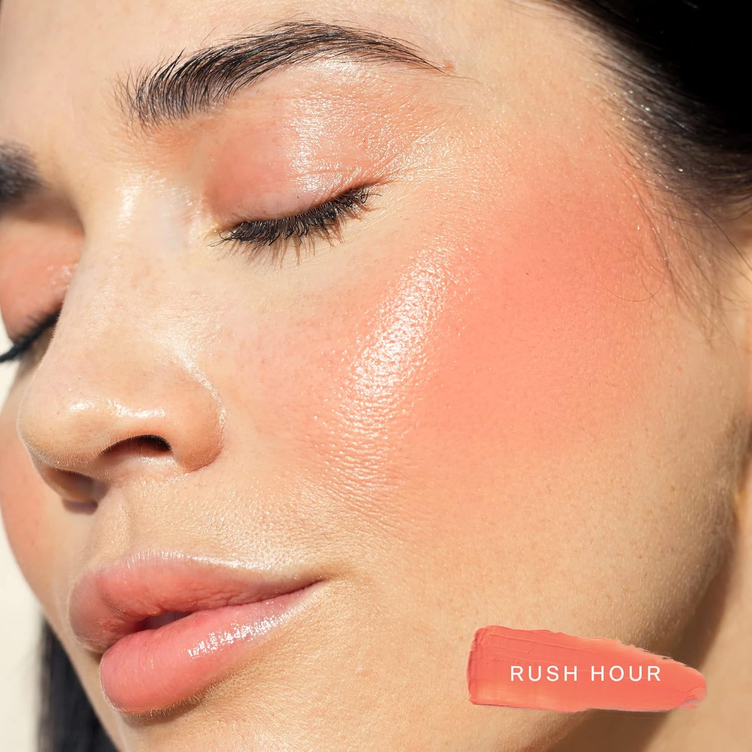 Tower 28 Beauty BeachPlease Cream Blush for Cheeks and Lips - Multi-Purpose Lip and Cheek Tint in Sun-Kissed Peach Blush - for Sensitive Skin – Color RUSH HOUR, Luminous Finish : Beauty & Personal Care