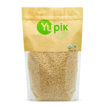 Yupik Rice, Organic Brown Long Grain Jasmine, 2.2 Lb, Non-Gmo, Vegan, Gluten-Free, Pack Of 1