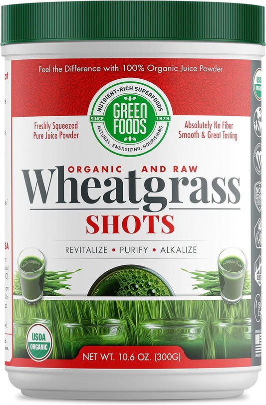 Green Foods Wheat Grass Shots, 10.6 Ounce