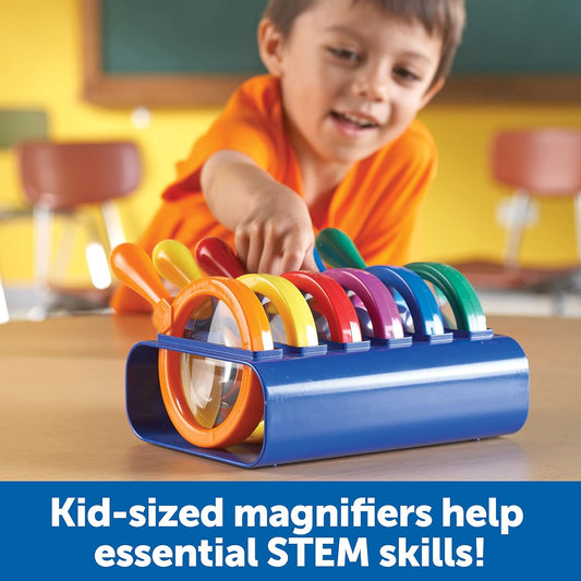 Learning Resources Primary Science Jumbo Magnifiers with Stand