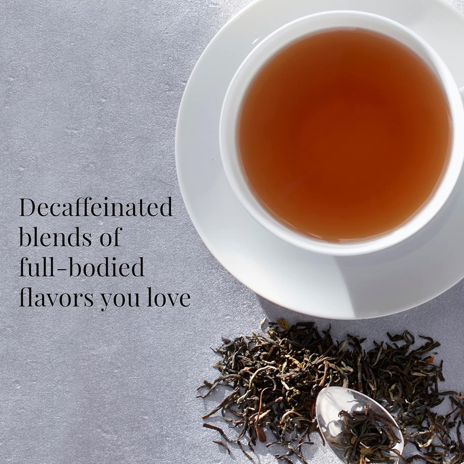 The Republic Of Tea Decaf Ginger Peach Black Full-Leaf Loose Tea 3.5 Ounce Tin | Steeps 50 Cups