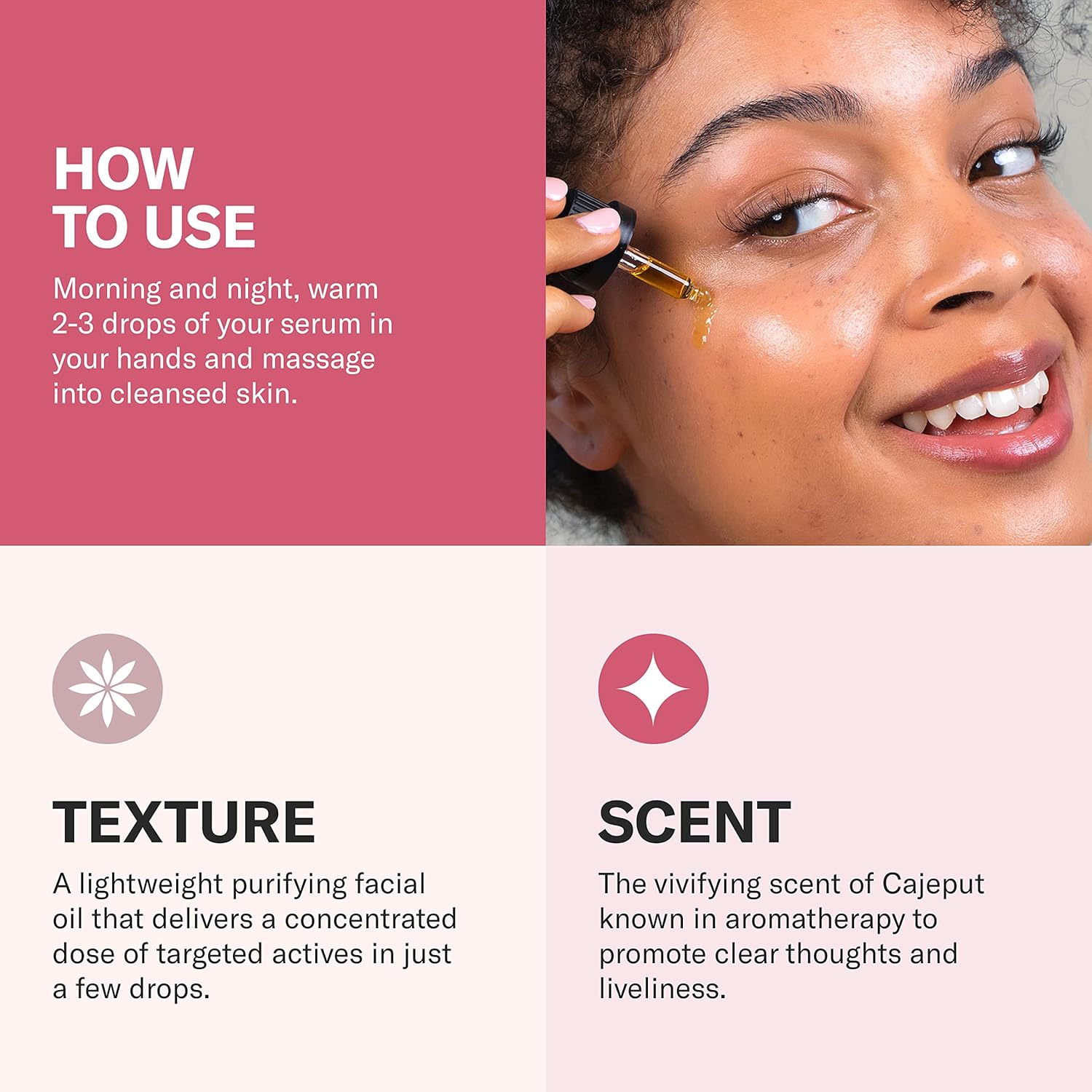 Odacité Acne Serum Concentrate For Face, Pore Cleanser Facial Oil For Skincare With Grapeseed + Grapefruit - Blackhead Remover & Oily Blemish Prone Skin Facial Serum Moisturizer Oil, 0.17 Fl. Oz : Beauty & Personal Care