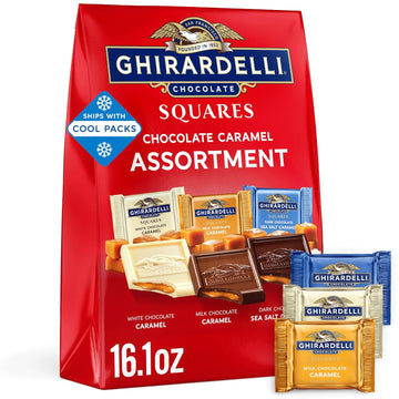 Ghirardelli Chocolate Caramel Squares Assortment, 16.1 Oz