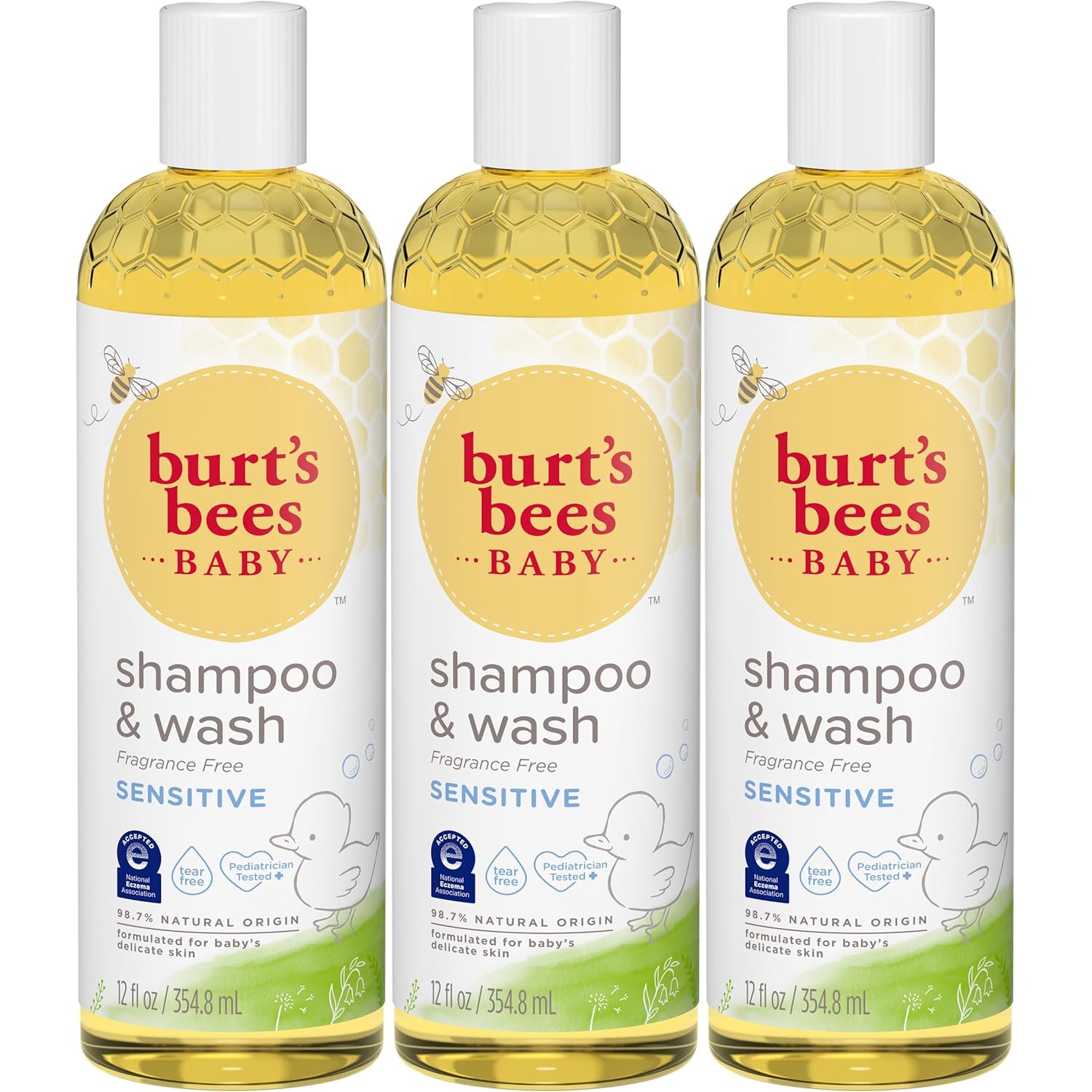 Burt'S Bees Baby Shampoo And Body Wash With Lavender, Calming Tear Free Baby Soap, 98% Natural Origin, 21 Fl Oz