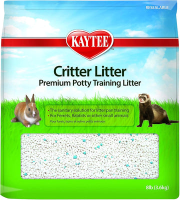 Kaytee Premium Potty Training Critter Litter For Pet Ferrets, Rabbits & Other Small Animals, 8 Lb