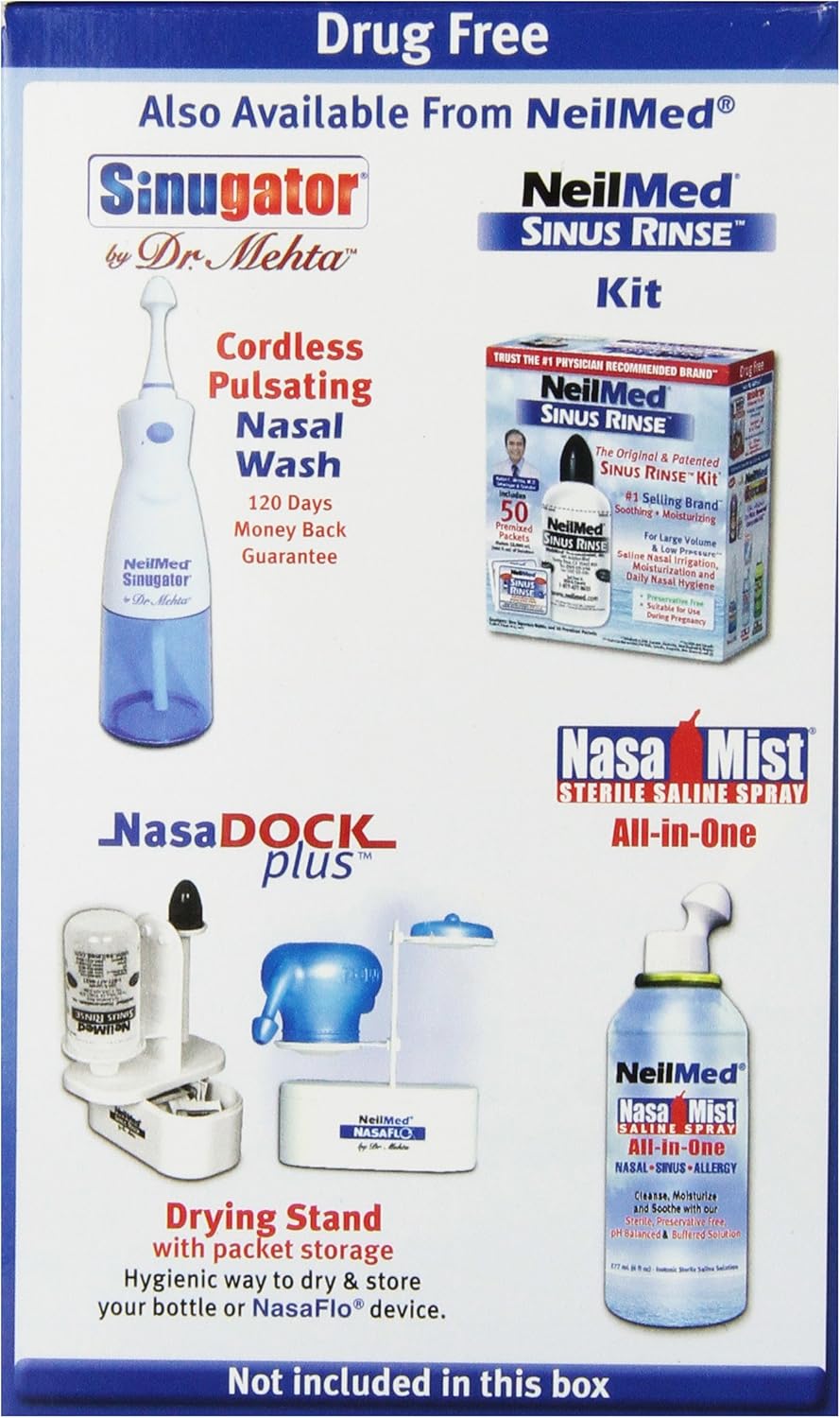 NeilMed NasaFlo Daily Nasal Hygiene 60 Premixed Packets : Amazon.co.uk: Health & Personal Care