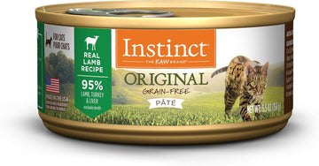 Instinct Original Grain Free Real Lamb Recipe Natural Wet Canned Cat Food By Nature'S Variety, 5.5 Ounce (Pack Of 12)