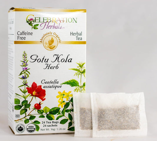 Celebration Herbals Organic Gotu Kola Tea Bags 24 Count