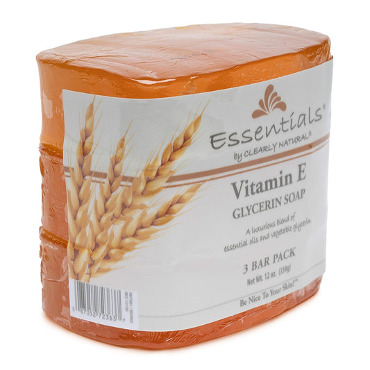 Clearly Natural Glycerine Bar Soap, Vitamin E, 3 Count : Bath Soaps : Beauty & Personal Care
